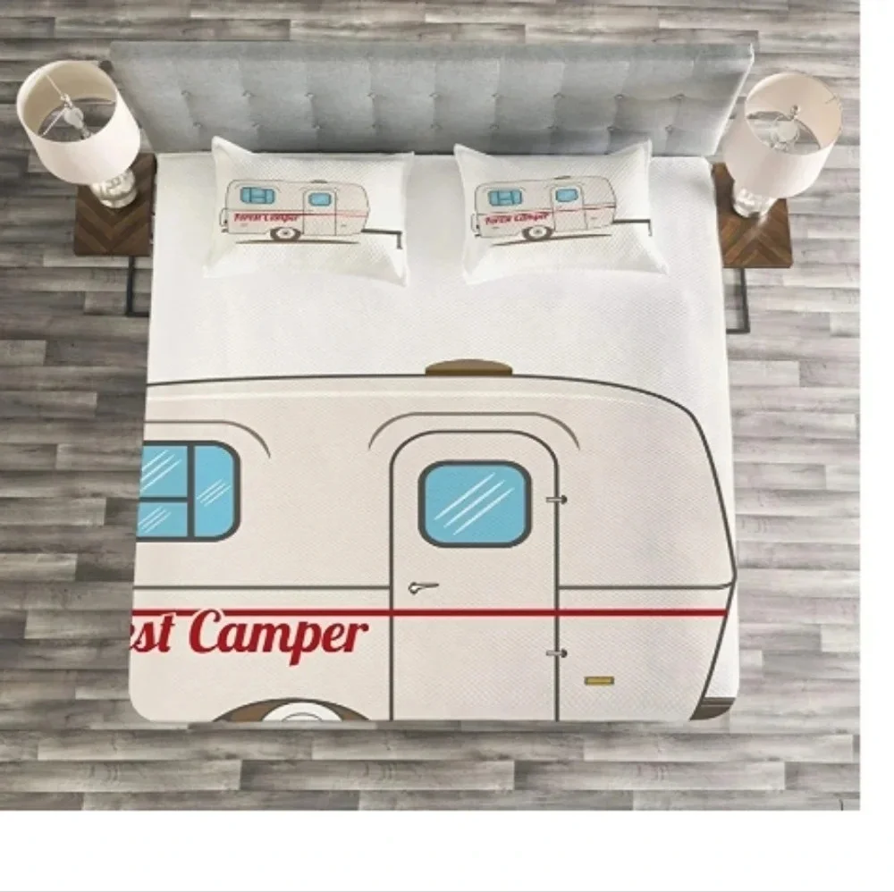 Quilted 3 Piece Coverlet Set with 2 Pillow Shams